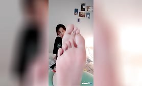 Wlswb7777 Korean streamer feet show on cam compilation