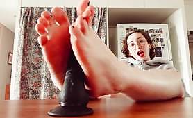The best dildo virtual footjob joi cum countdown for her meaty small feet