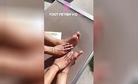 Mia Khalifa Feet and soles lotionning cream for fetish