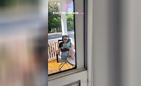 DeeDee aka Deedeericanfeet OnlyFans - Voyeur for my feet outdoor
